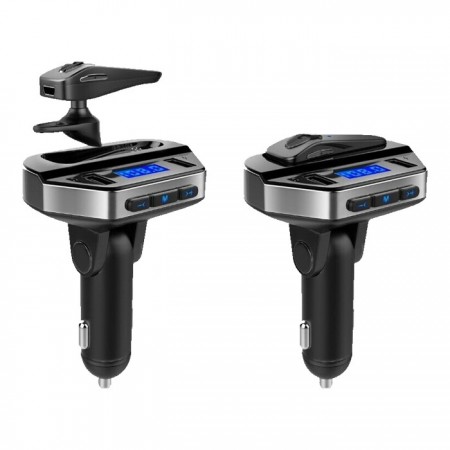 Kit modulator MP3 + Handsfree cu casca bluetooth