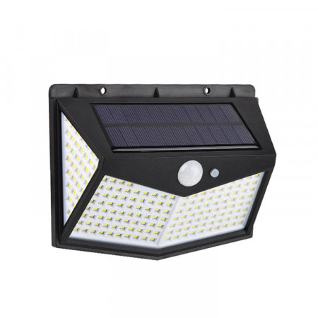 Lampa solara 212 LED, senzor de miscare si 3 moduri de functionare