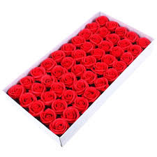 Set 50 trandafiri de sapun, rosu