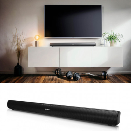 Soundbar Sharp HT-SB95, 2.0, 40W, HDMI ARC, Bluetooth, Optical, 3.5 mm, Negru