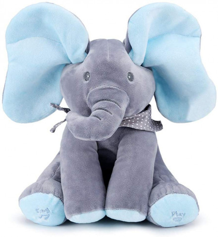 Elefant interactiv din plus - vorbeste, canta si flutura urechile