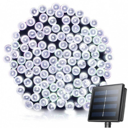 Instalatie solara pentru exterior cu 100 led