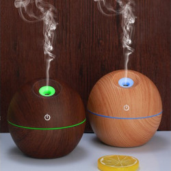 Umidificator sfera, 130ml, LED + ulei aromaterapie cadou