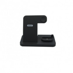 Statie de incarcare wirless 4 in 1, Compatibil Apple, Samsung, Huawei, QI 5W / 7.5W / 10W / 15W, culoare negru