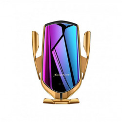 Suport Auto Auriu R1 Senzor Incarcare Fast Charge Wireless