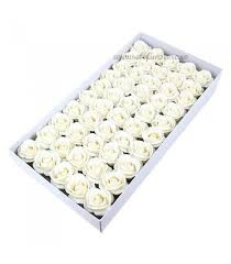 Set 50 trandafiri de sapun, alb