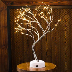 Copacel decorativ, bonsai, cu USB si baterii, 108 LED