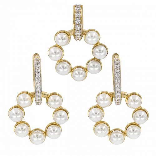 FASACCO Set Di 9 Paia Orecchini A Perno E Cerchio In Acciaio Chirurgico 14K - Ipoallergenici, Per Piercing Multipli, Cartilagine, Donna - 3