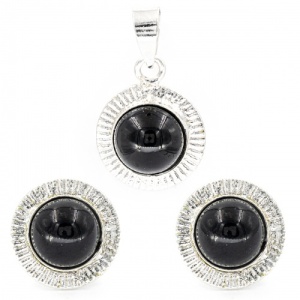 Bijuterii argint 925 set colectii noi model ROTUND - BLACK