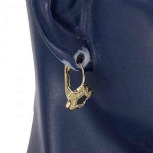 Bijuterii aur galben 14 K cercei colectie noua model FLOARE - Img 3