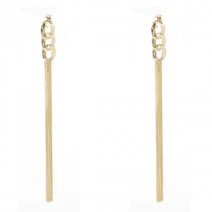 Bijuterii aur galben 14 K cercei colectie noua model GEOMETRIC