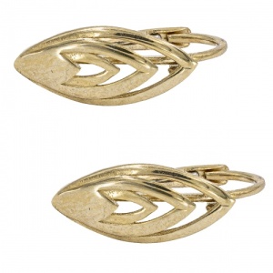 Bijuterii aur galben 14 K cercei colectie noua model GEOMETRIC