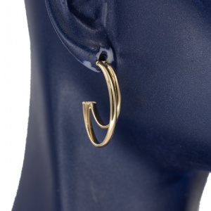 Bijuterii aur galben 14 K cercei colectie noua model GEOMETRIC - Img 2
