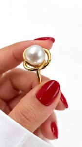 Bijuterii aur galben 14 K inel colectie noua ITALIA model TURBAN - Img 2