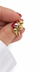 Bijuterii aur galben 14 K inel colectie noua model BILUTE - Img 2