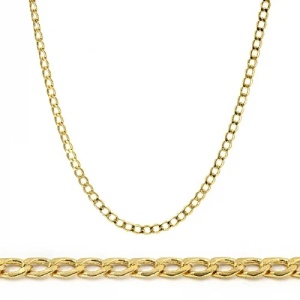 Bijuterii aur galben 14 K lant colectii noi 55 cm - Img 2