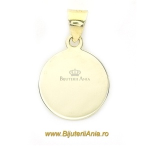 Bijuterii aur galben pandantiv colectie noua BANUT 1.5 cm