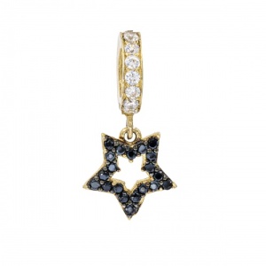 Bijuterii aur galben pandantiv colectie noua model CHARM - STEA ONIX