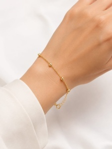 Bratara aur galben 14 K colectie ITALIA model BILUTE FATETATE - MICI