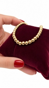 Bratara aur galben 14 K colectie ITALIA model BILUTE - Img 2