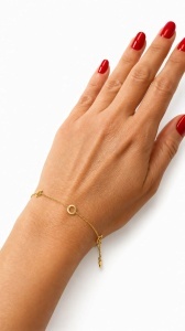 Bratara aur galben 14 K colectie ITALIA model CERC