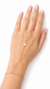 Bratara cu inel aur galben 14 K model STEA