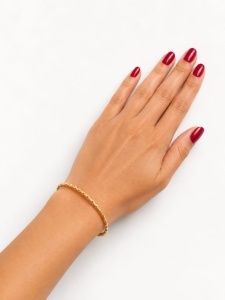 Bratara fixa aur galben 14 K colectie ITALIA model RASUCIT - Img 2