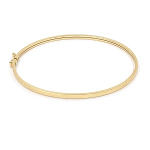 Bratara fixa aur galben 14 K model GEOMETRIC