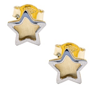 Cercei aur galben 14 K colectie ITALIA model STELUTA