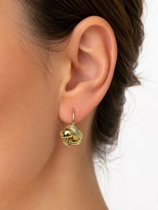 Cercei aur galben 14 K colectie ITALIA model TURBAN