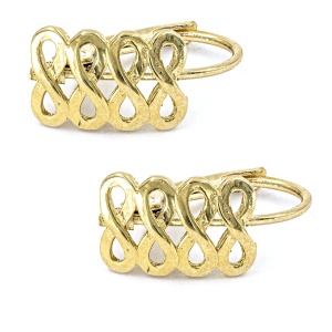 Cercei aur galben 14 K model INFINITY