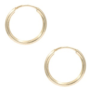 Cercei copii aur galben 14 K colectie ITALIA model TORTITA 1 cm