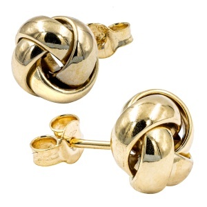 Cercei din aur 14 K colectie noua ITALIA model TURBAN - Img 2