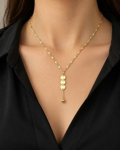 Colier aur galben 14 K colectie ITALIA model BANUTI