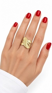 Inel aur galben 14 K colectie noua model FANTEZIE