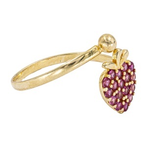Inel copii aur galben 14 K model CAPSUNICA - Img 2
