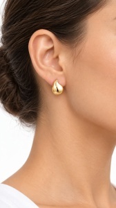 Set aur galben 14 K colectie noua ITALIA model GEOMETRIC - Img 2