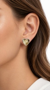 Set aur galben 14 K colectie noua ITALIA model INIMA - Img 4