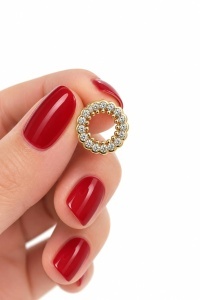 Set aur galben 14 K colectie noua ITALIA model ROTUND - Img 5