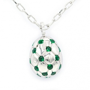 Bijuterii argint 925 lant cu pandantiv colectie noua model OU FABERGE