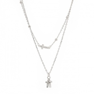 Bijuterii argint 925 multilayer colectie noua model CRUCE