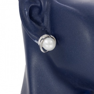 Bijuterii aur alb 14 K Set colectie noua ITALIA model TURBAN - Img 4