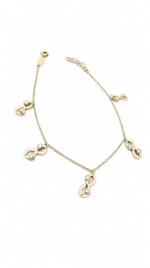 Bijuterii aur galben 14 K bratara colectie noua ITALIA model INFINITY - Img 2