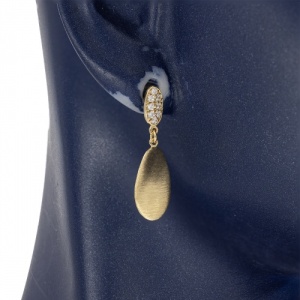 Bijuterii aur galben 14 K cercei colectie noua ITALIA model ABSTRACT - Img 2