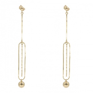 Bijuterii aur galben 14 K cercei colectie noua ITALIA model BILUTA