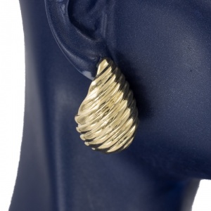 Bijuterii aur galben 14 K cercei colectie noua ITALIA model RASUCIT - Img 3
