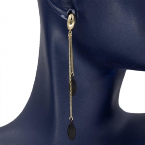 Bijuterii aur galben 14 K cercei colectie noua model OVAL - Img 3