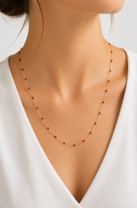 Bijuterii aur galben 14 K Colier colectie noua ITALIA model RED