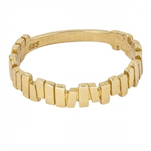 Bijuterii aur galben 14 K inel colectie noua model ABSTRACT