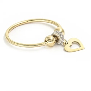 Bijuterii aur galben 14 K inel colectie noua model CHARM - INIMA - Img 4